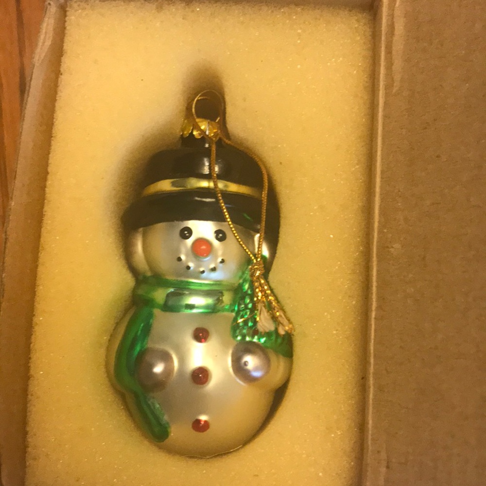Vintage Avon Blown glass Christmas Ornament